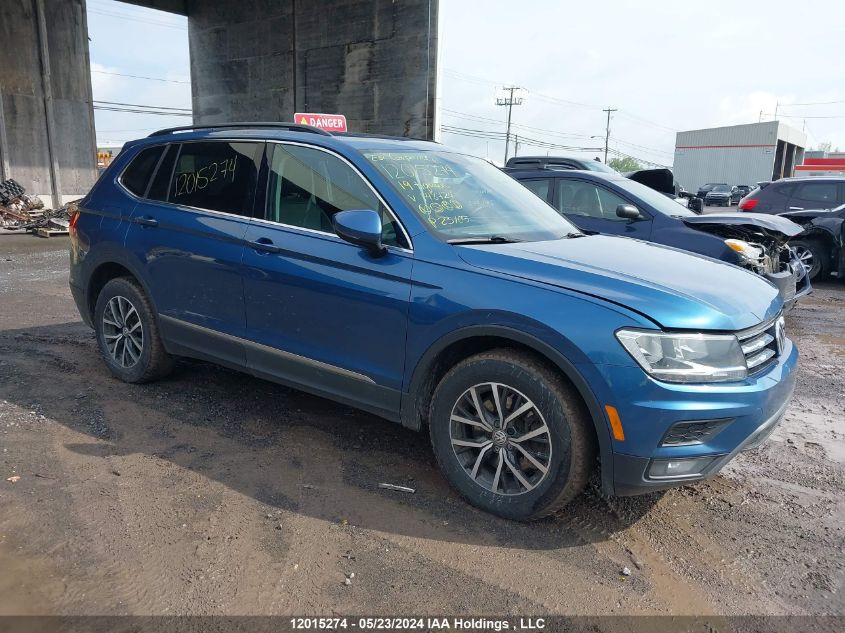 2019 Volkswagen Tiguan Se/Sel/Sel R-Line Jet-Black/Sel R-Line VIN: 3VV2B7AX0KM148724 Lot: 12015274