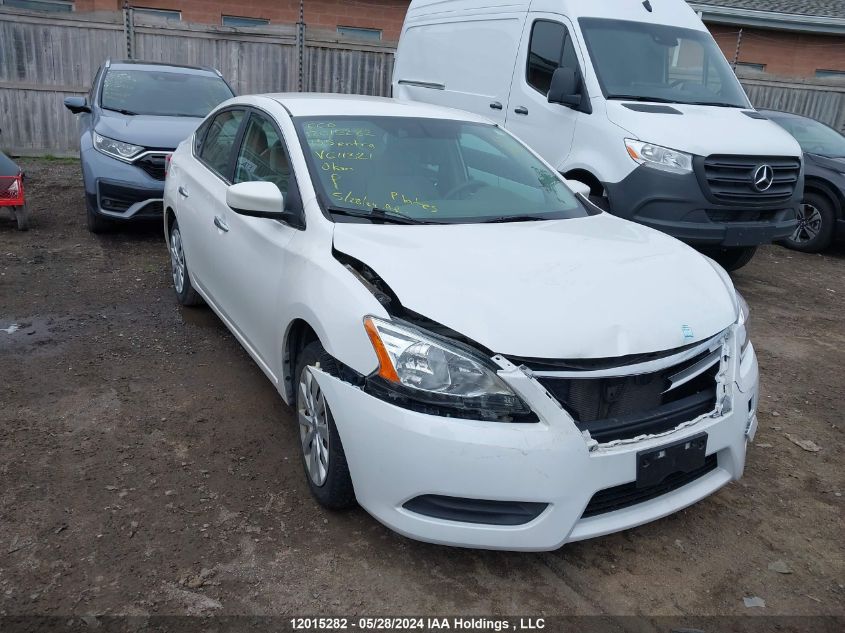 2013 Nissan Sentra S/Sv/Sr/Sl VIN: 3N1AB7AP7DL611321 Lot: 12015282