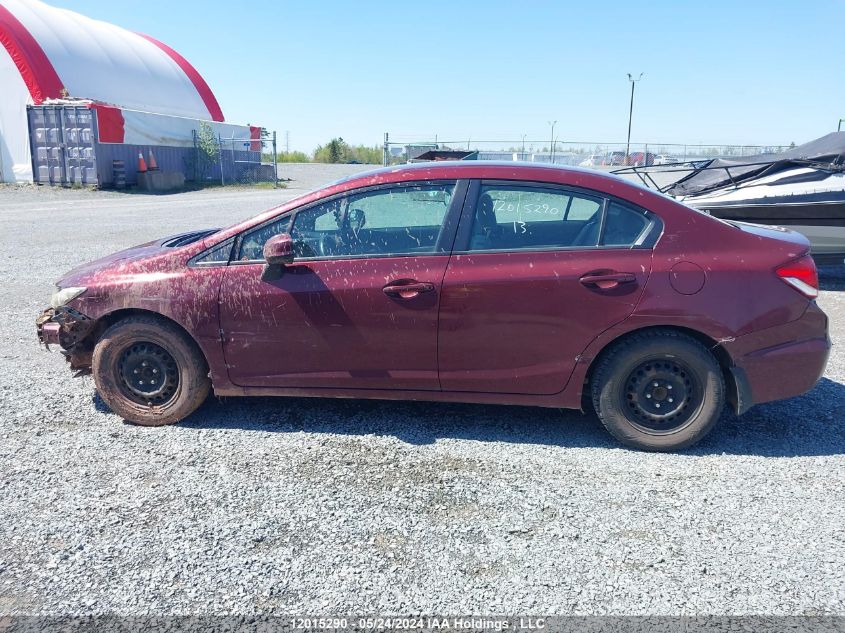 2013 Honda Civic Sdn VIN: 2HGFB2F49DH016095 Lot: 12015290