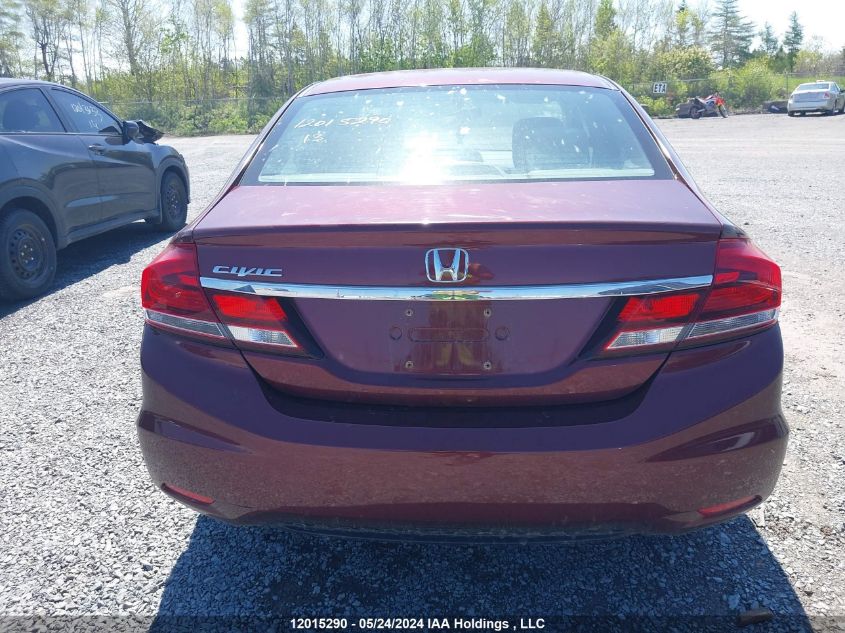 2013 Honda Civic Sdn VIN: 2HGFB2F49DH016095 Lot: 12015290