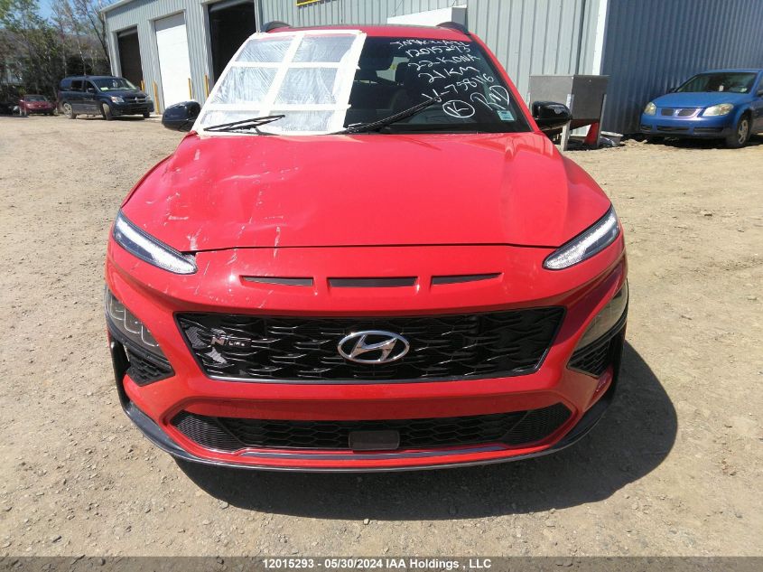 2022 Hyundai Kona N Line With Ultimate Package VIN: KM8K5CA34NU758116 Lot: 12015293