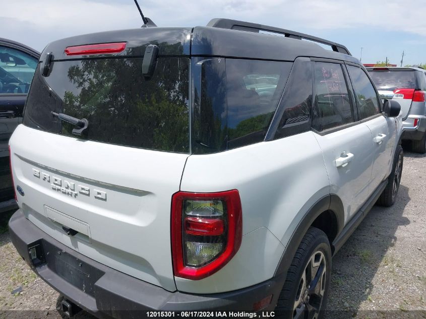 2021 Ford Bronco Sport Outer Banks VIN: 3FMCR9C68MRA35197 Lot: 12015301