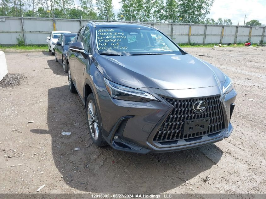 2022 Lexus Nx 350H VIN: JTJGKCEZ5N2004121 Lot: 12015302