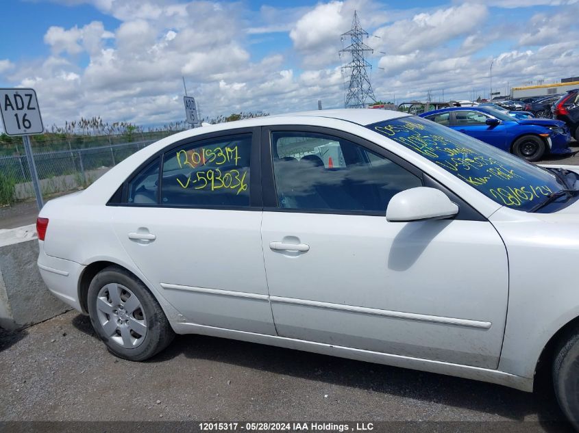 2010 Hyundai Sonata Gls VIN: 5NPET4AC0AH593036 Lot: 12015317