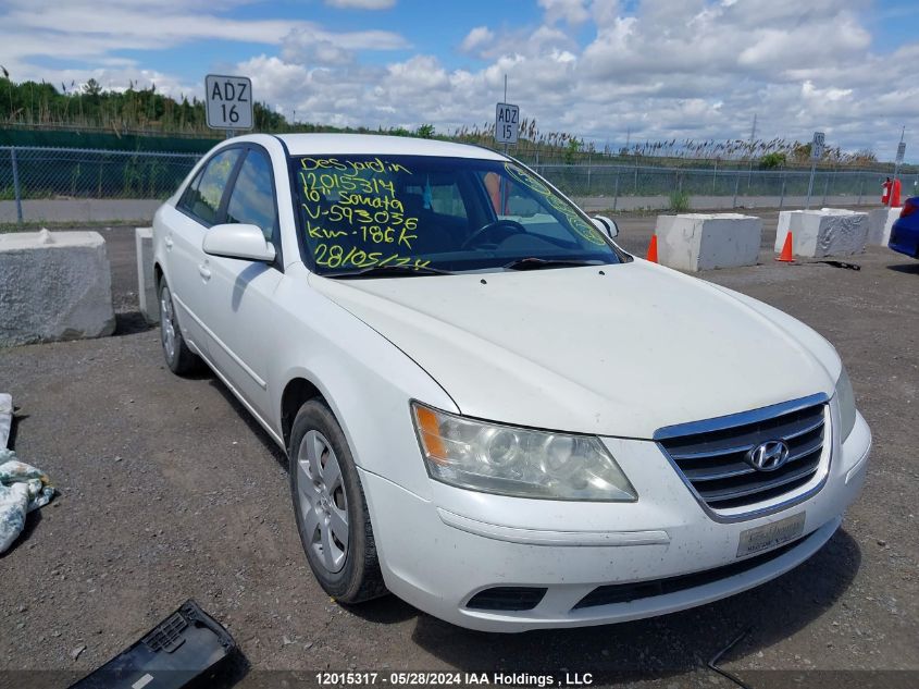 2010 Hyundai Sonata Gls VIN: 5NPET4AC0AH593036 Lot: 12015317