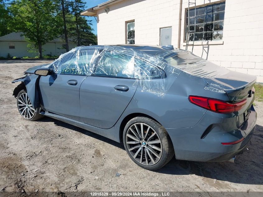 2021 BMW 2 Series 228I xDrive VIN: WBA73AK04M7G91653 Lot: 12015329