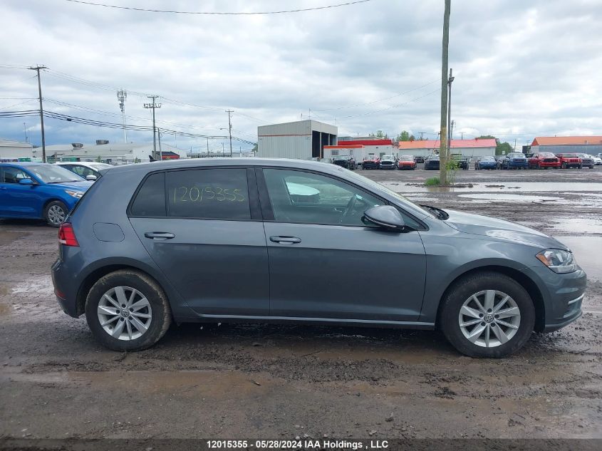2019 Volkswagen Golf S/Se VIN: 3VWW57AU1KM032894 Lot: 12015355