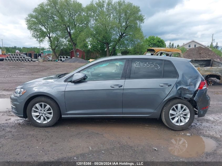 2019 Volkswagen Golf S/Se VIN: 3VWW57AU1KM032894 Lot: 12015355