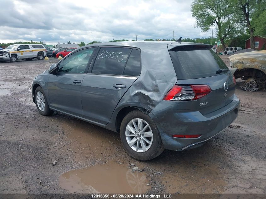 2019 Volkswagen Golf S/Se VIN: 3VWW57AU1KM032894 Lot: 12015355
