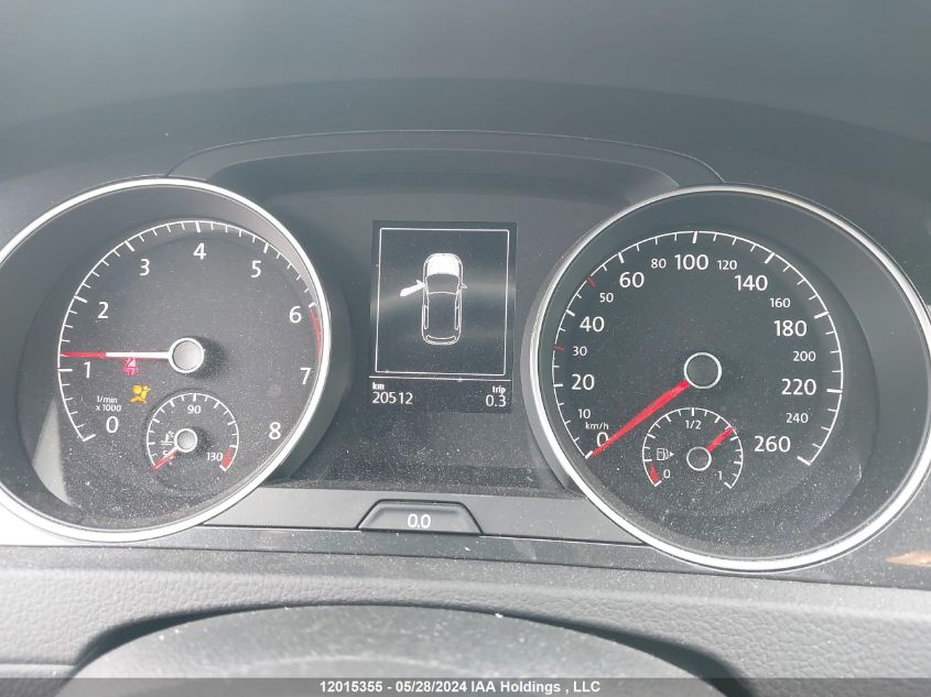 2019 Volkswagen Golf S/Se VIN: 3VWW57AU1KM032894 Lot: 12015355