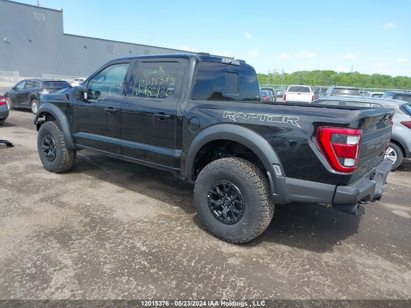 2023 Ford F150 Raptor VIN: 1FTFW1RG8PFA82436 Lot: 12015376