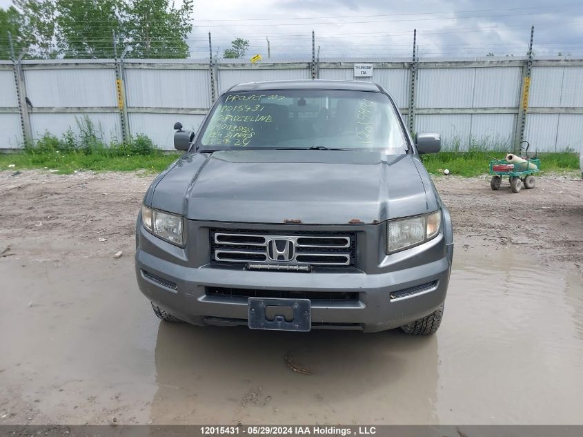 2007 Honda Ridgeline VIN: 2HJYK16537H003868 Lot: 12015431