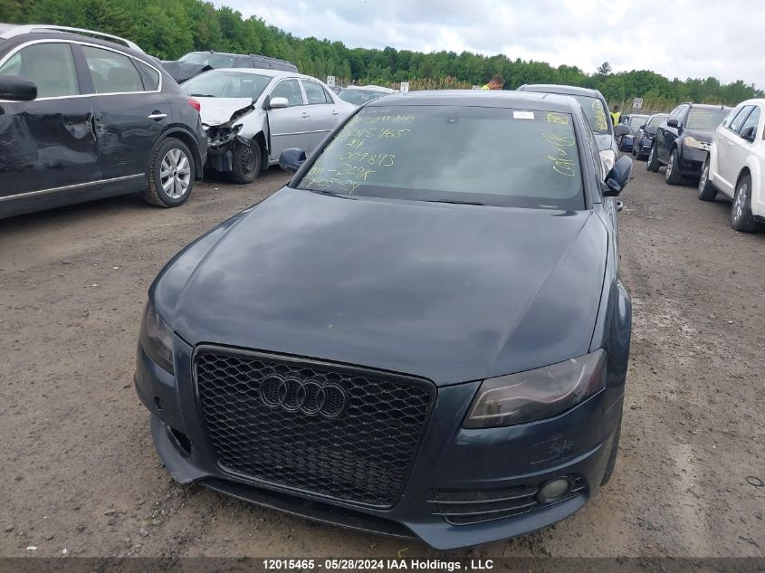 2011 Audi A4 Premium Plus VIN: WAUFFCFL7BN009843 Lot: 12015465
