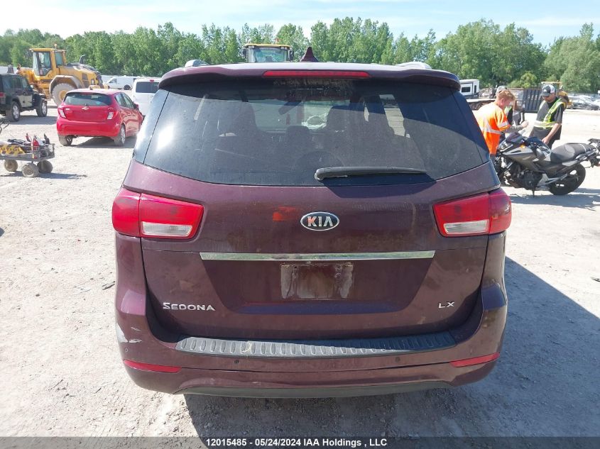 2018 Kia Sedona VIN: KNDMB5C11J6356825 Lot: 12015485