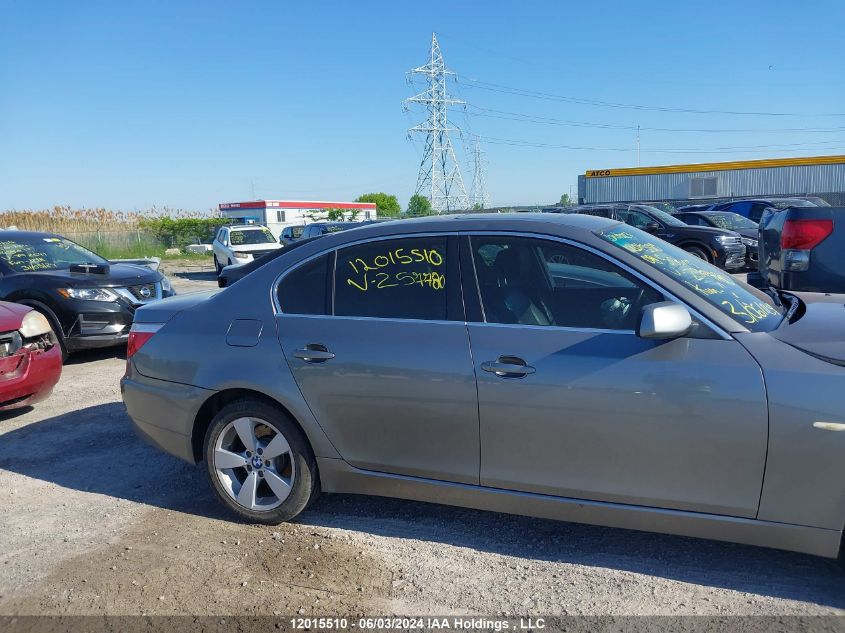 2008 BMW 5 Series VIN: WBANV13588CZ57780 Lot: 12015510