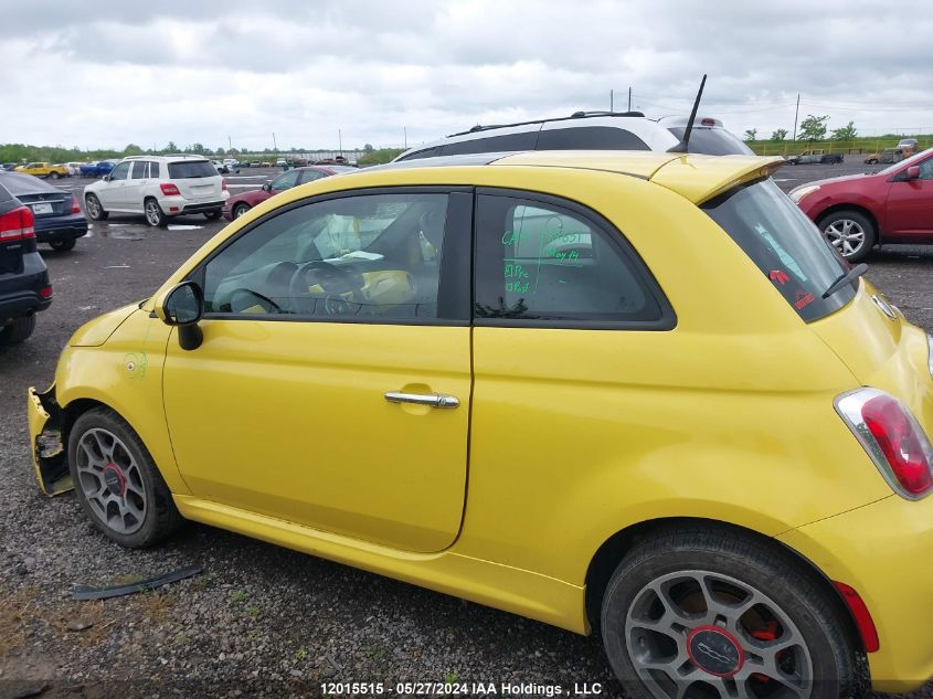 2013 Fiat 500 Sport VIN: 3C3CFFBR5DT539950 Lot: 12015515