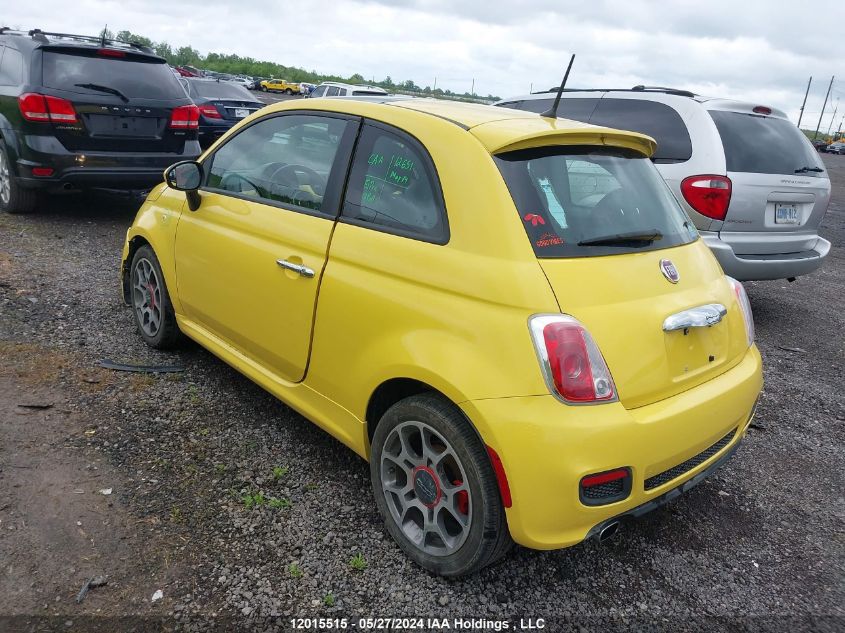 2013 Fiat 500 Sport VIN: 3C3CFFBR5DT539950 Lot: 12015515