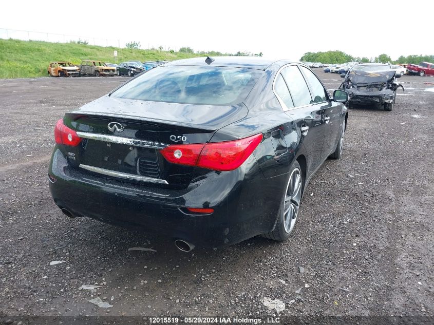 2015 Infiniti Q50 VIN: JN1BV7AR8FM421582 Lot: 12015519