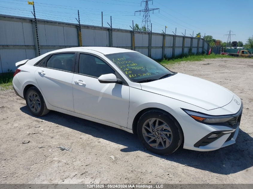 2024 Hyundai Elantra Sel VIN: KMHLM4DGXRU753729 Lot: 12015525