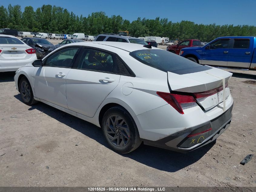 2024 Hyundai Elantra Sel VIN: KMHLM4DGXRU753729 Lot: 12015525