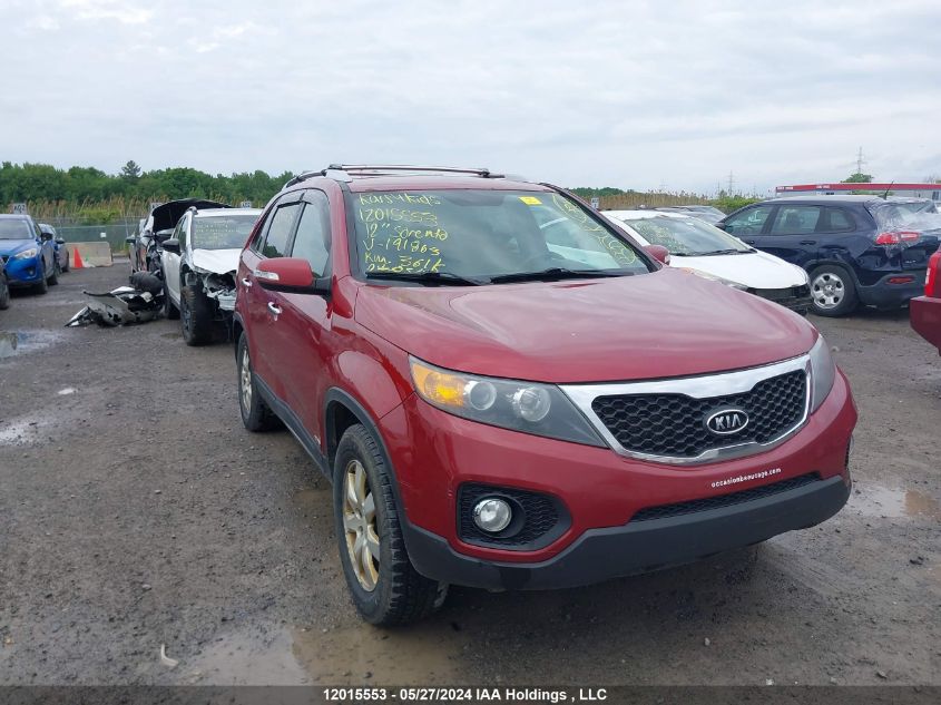 2012 Kia Sorento VIN: 5XYKTDA22CG191863 Lot: 12015553