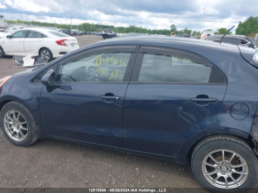 2014 Kia Rio VIN: KNADM5A38E6925395 Lot: 12015566