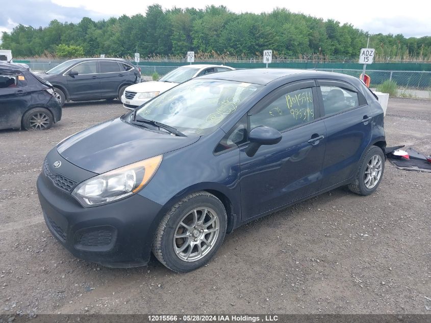 2014 Kia Rio VIN: KNADM5A38E6925395 Lot: 12015566