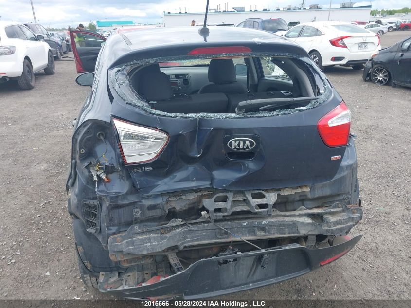 2014 Kia Rio VIN: KNADM5A38E6925395 Lot: 12015566