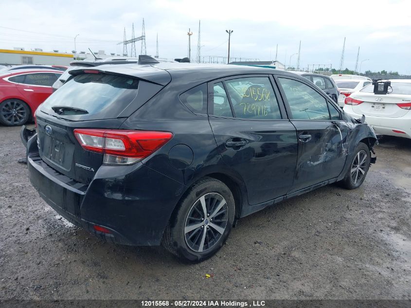 2019 Subaru Impreza Premium VIN: 4S3GTAC68K3729716 Lot: 12015568