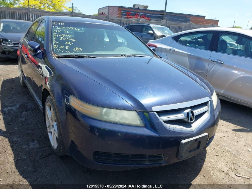 2004 Acura Tl VIN: 19UUA662X4A801496 Lot: 12015570