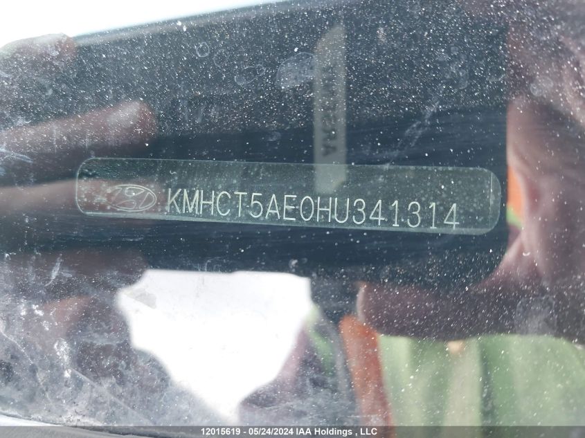 2017 Hyundai Accent Se VIN: KMHCT5AE0HU341314 Lot: 12015619