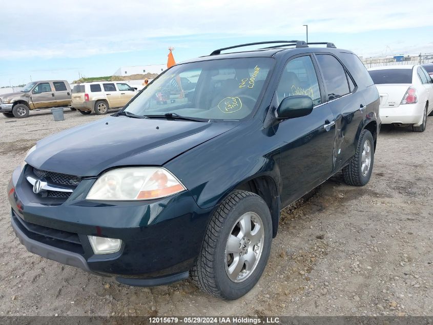 2001 Acura Mdx VIN: 2HNYD18641H002556 Lot: 12015679