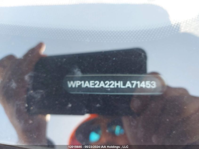 2017 Porsche Cayenne Se Hybrid/Platinum VIN: WP1AE2A22HLA71453 Lot: 12015685