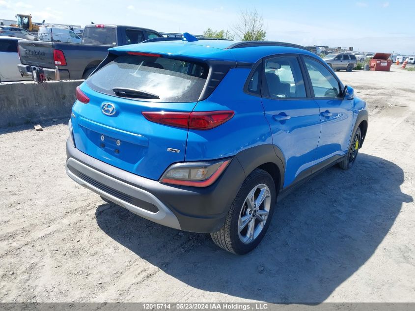 2022 Hyundai Kona Preferred Awd VIN: KM8K2CAB6NU765407 Lot: 12015714