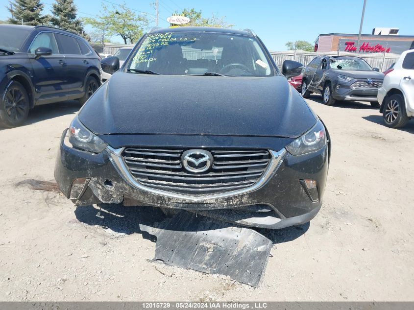 2019 Mazda Cx-3 VIN: JM1DKDC71K0401572 Lot: 12015729