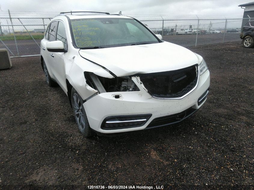 2016 Acura Mdx VIN: 5FRYD4H61GB506096 Lot: 12015736