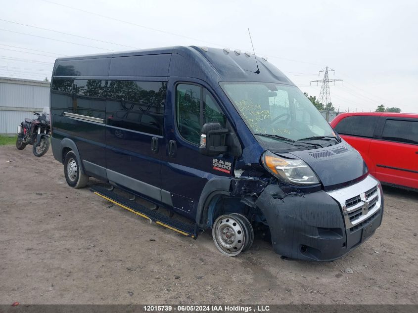 2016 Ram Promaster 2500 Window Van High Roof VIN: 3C6TRVPG4GE137700 Lot: 12015739