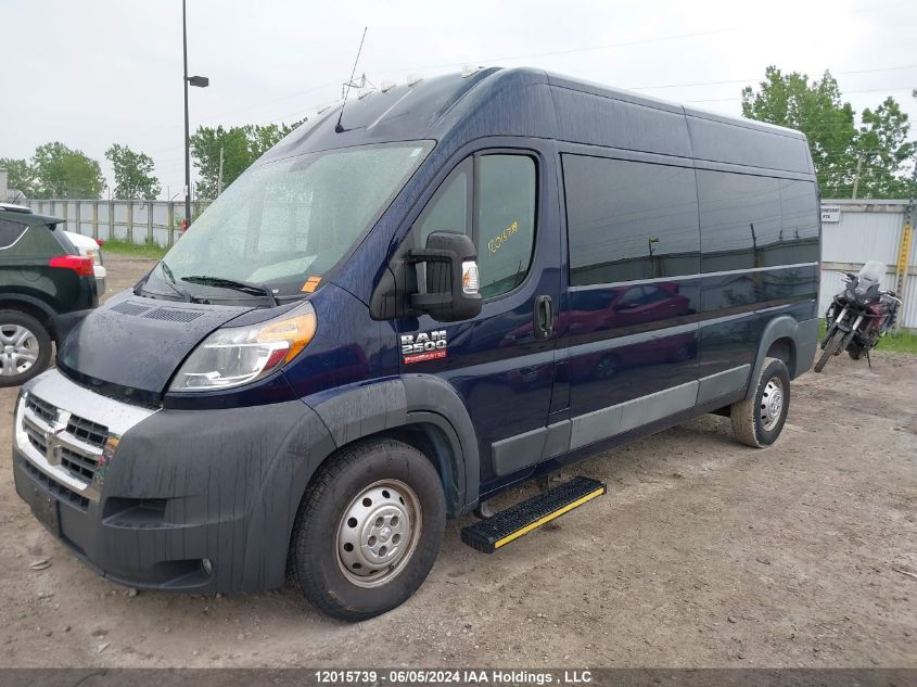 2016 Ram Promaster 2500 Window Van High Roof VIN: 3C6TRVPG4GE137700 Lot: 12015739