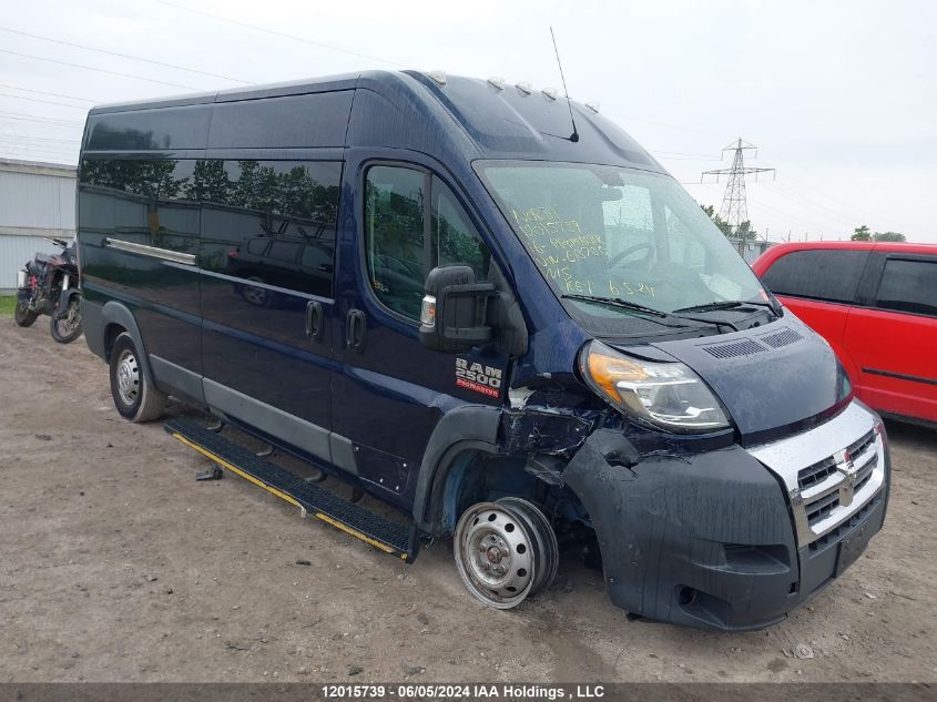 2016 Ram Promaster 2500 Window Van High Roof VIN: 3C6TRVPG4GE137700 Lot: 12015739