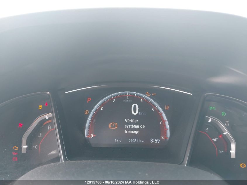 2018 Honda Civic VIN: SHHFK7H40JU309473 Lot: 12015786