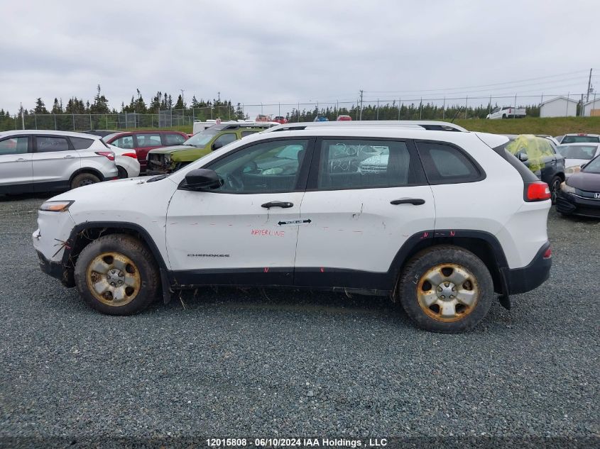 2016 Jeep Cherokee Sport VIN: 1C4PJMAB5GW365428 Lot: 12015808