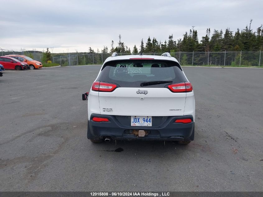 2016 Jeep Cherokee Sport VIN: 1C4PJMAB5GW365428 Lot: 12015808