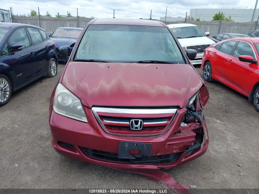 2005 Honda Odyssey VIN: 5FNRL38265B503515 Lot: 12015823