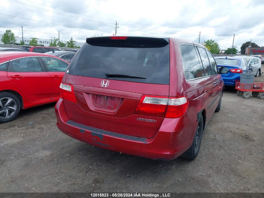 2005 Honda Odyssey VIN: 5FNRL38265B503515 Lot: 12015823