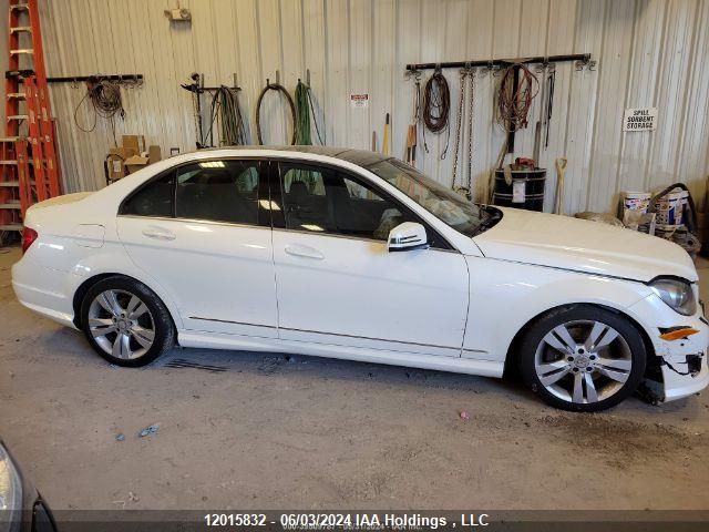 2012 Mercedes-Benz C-Class VIN: WDDGF8BB0CA711292 Lot: 12015832