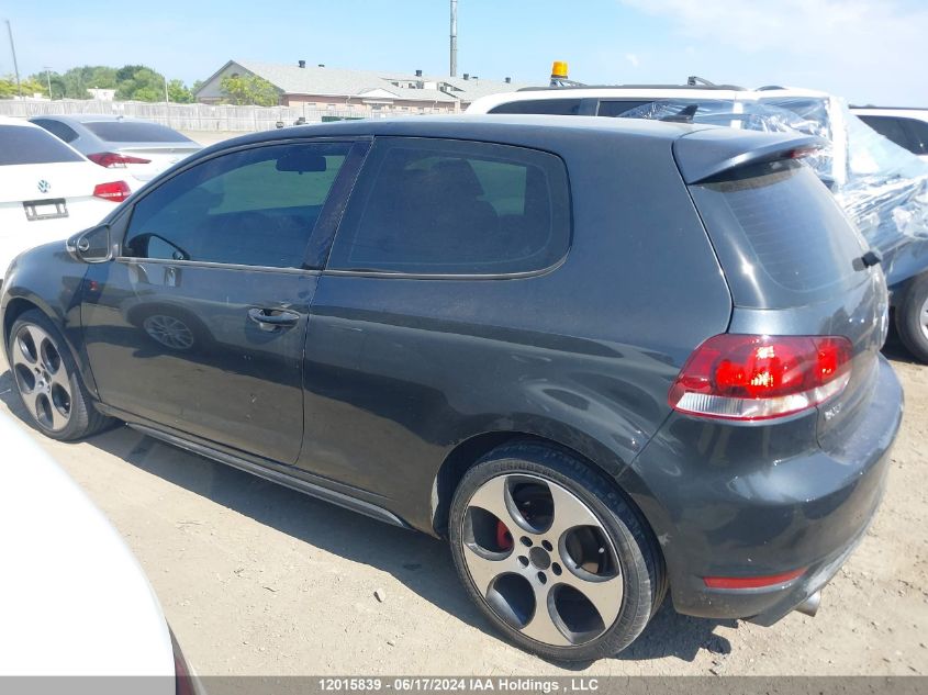 2010 Volkswagen Golf Gti VIN: WVWFV7AJ3AW238631 Lot: 12015839