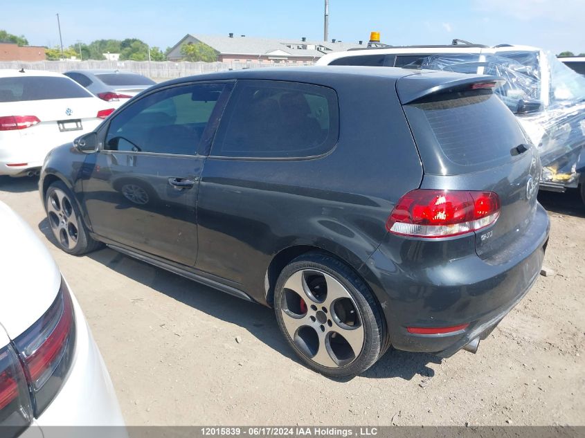 2010 Volkswagen Golf Gti VIN: WVWFV7AJ3AW238631 Lot: 12015839