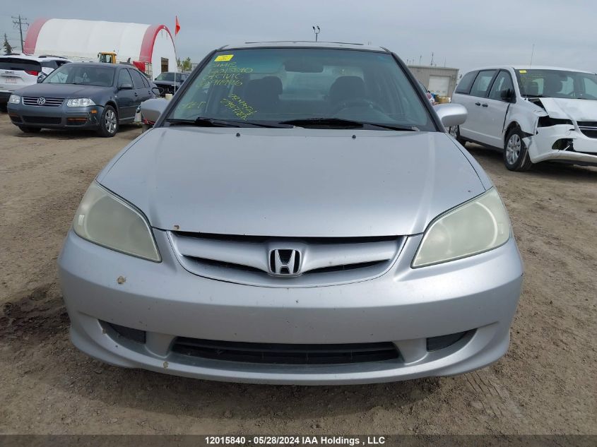 2004 Honda Civic Sdn VIN: 2HGES15854H911996 Lot: 12015840