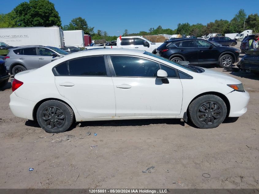 2012 Honda Civic Lx VIN: 2HGFB2F47CH115741 Lot: 12015851