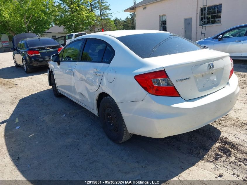 2012 Honda Civic Lx VIN: 2HGFB2F47CH115741 Lot: 12015851